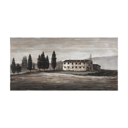 Mercana - Tuscan Cypress 60x36 Hand Painted on Wood Oil Painting - 70372 view 1