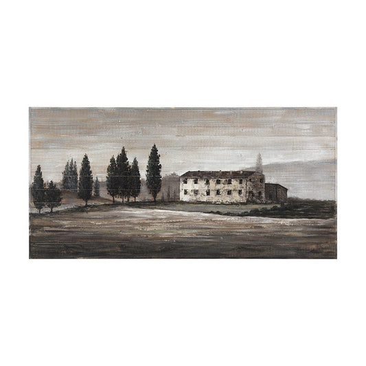 Mercana - Tuscan Cypress 60x36 Hand Painted on Wood Oil Painting - 70372 view 1
