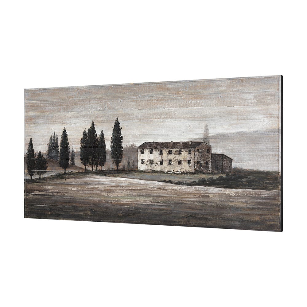 Mercana - Tuscan Cypress 60x36 Hand Painted on Wood Oil Painting - 70372 view 2