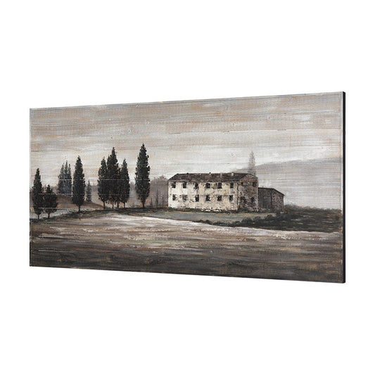Mercana - Tuscan Cypress 60x36 Hand Painted on Wood Oil Painting - 70372 view 2