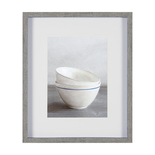 Mercana - Two Artisan Bowls by Mark Chandon a Framed Art Print Matted under Glass - 12197 view 1