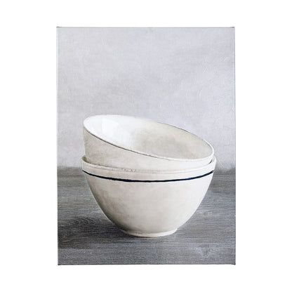 Mercana - Two Artisan Bowls by Mercana Studio a Hand Embellished Textured Canvas - 101058-L view 1