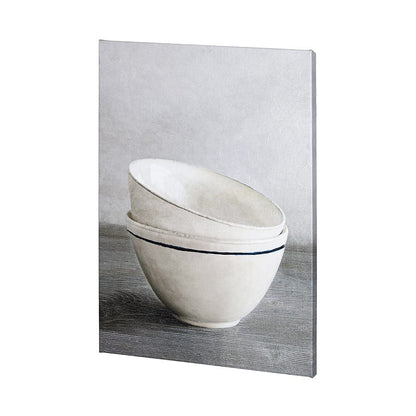 Mercana - Two Artisan Bowls by Mercana Studio a Hand Embellished Textured Canvas - 101058-S view 3