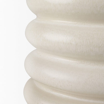 Mercana - Twyla Short Cream Glazed Floor Vase - 70981 view 5