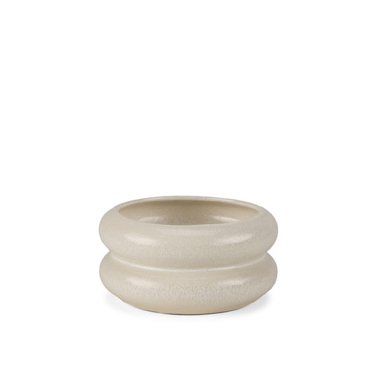 Mercana - Twyla Short Cream Glazed Ring Pot - 70979 view 1