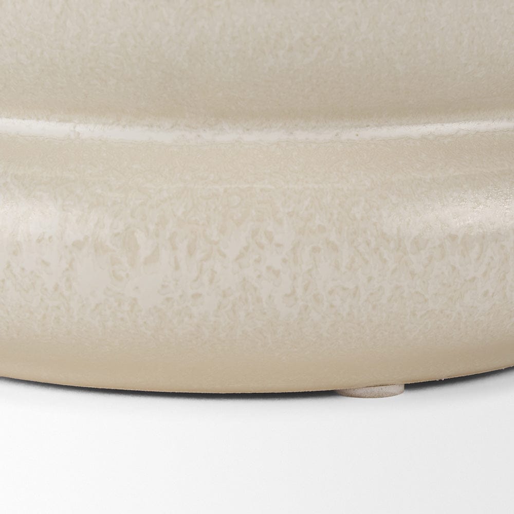 Mercana - Twyla Short Cream Glazed Ring Pot - 70979 view 6