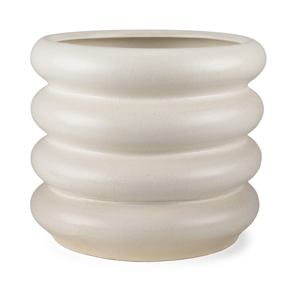 Mercana - Twyla Tall Cream Glazed Floor Ceramic Vase - 70982 view 1