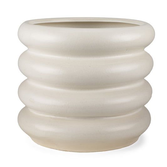 Mercana - Twyla Tall Cream Glazed Floor Ceramic Vase - 70982 view 1