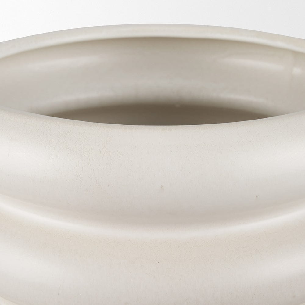 Mercana - Twyla Tall Cream Glazed Floor Ceramic Vase - 70982 view 4