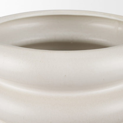 Mercana - Twyla Tall Cream Glazed Floor Ceramic Vase - 70982 view 4