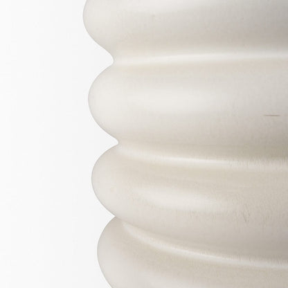 Mercana - Twyla Tall Cream Glazed Floor Ceramic Vase - 70982 view 5