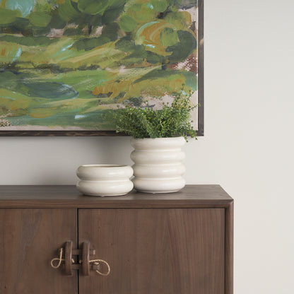 Mercana - Twyla Tall Cream Glazed Ring Pot - 70980 view 8