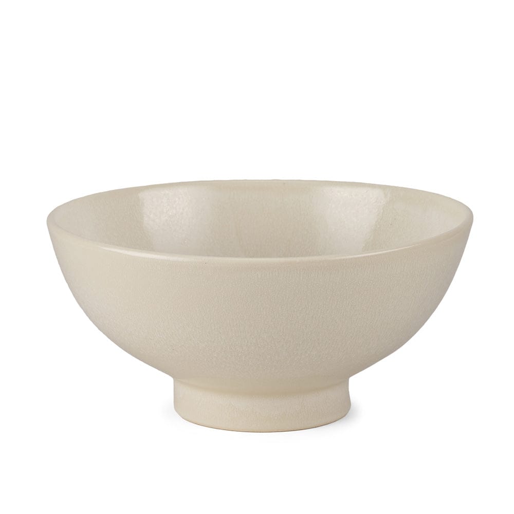 Mercana - Tyren Cream Glazed Decorative Round Ceramic Bowl - 70977 view 1