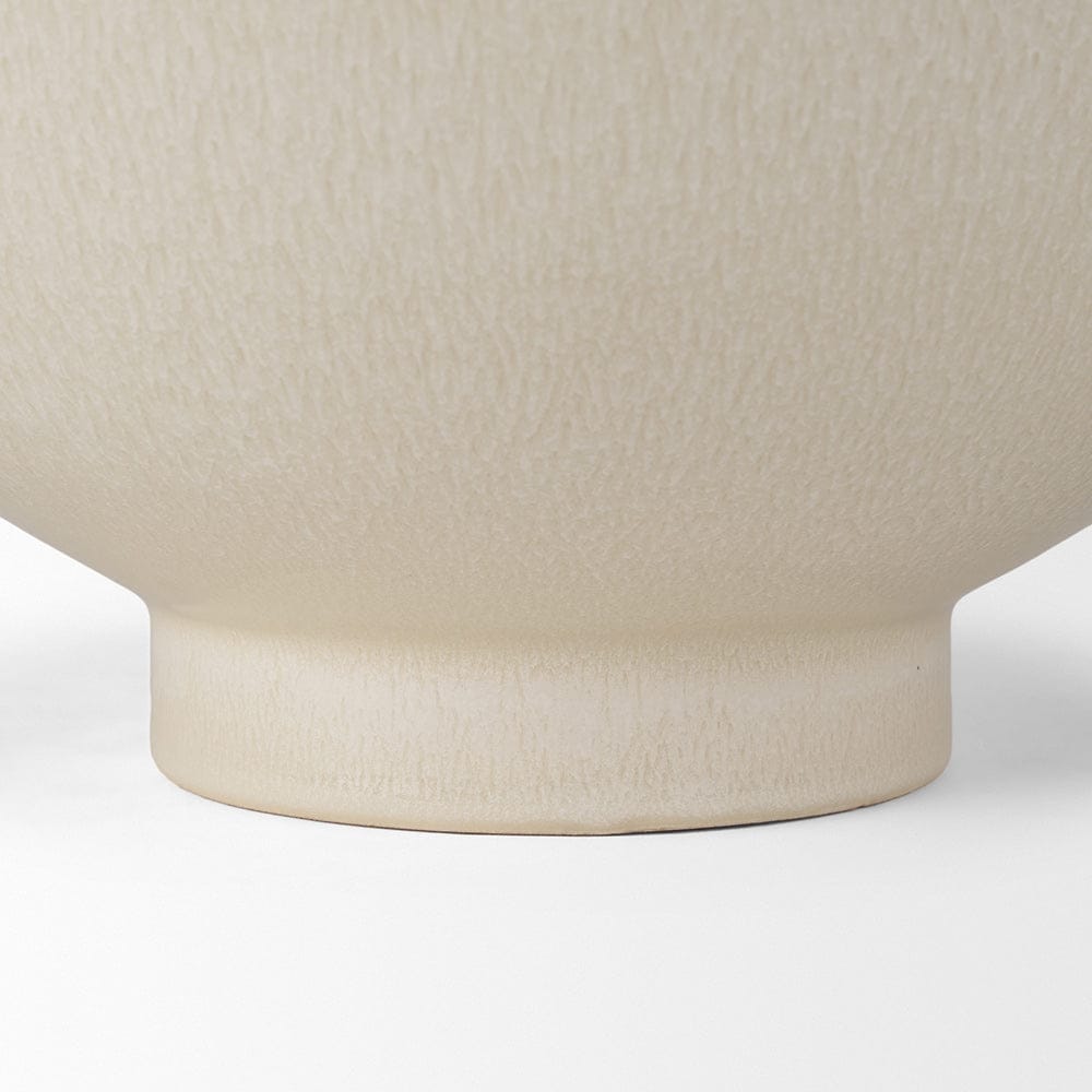Mercana - Tyren Cream Glazed Decorative Round Ceramic Bowl - 70977 view 6
