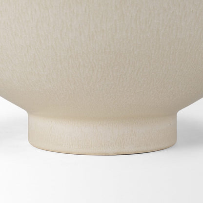 Mercana - Tyren Cream Glazed Decorative Round Ceramic Bowl - 70977 view 6