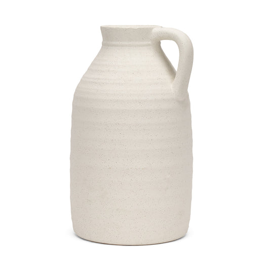 Mercana - Tyrus Large Textured Matte White w/ Speckling Ceramic Vase - 70992 view 1