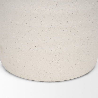 Mercana - Tyrus Large Textured Matte White w/ Speckling Ceramic Vase - 70992 view 8