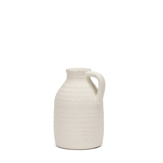 Mercana - Tyrus Medium Textured Matte White w/ Speckling Ceramic Vase - 70991 view 1