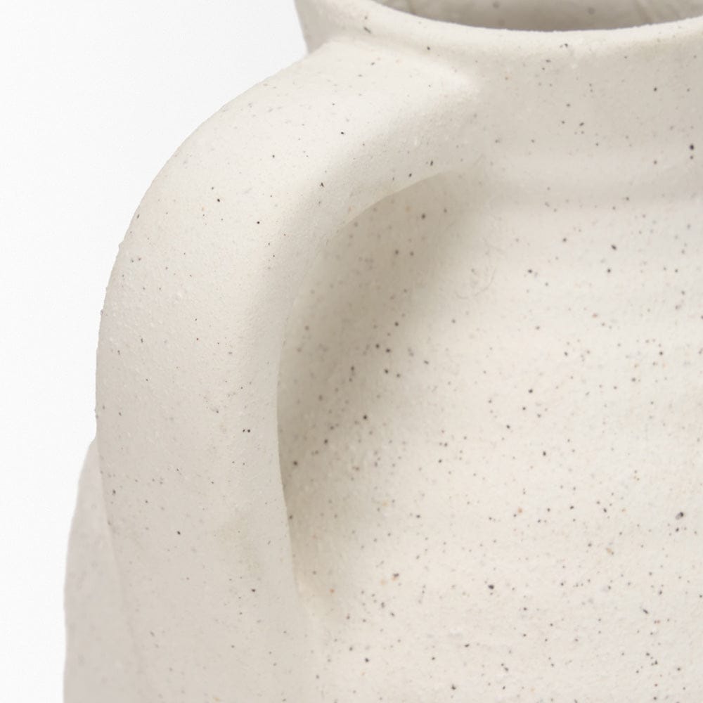 Mercana - Tyrus Medium Textured Matte White w/ Speckling Ceramic Vase - 70991 view 6