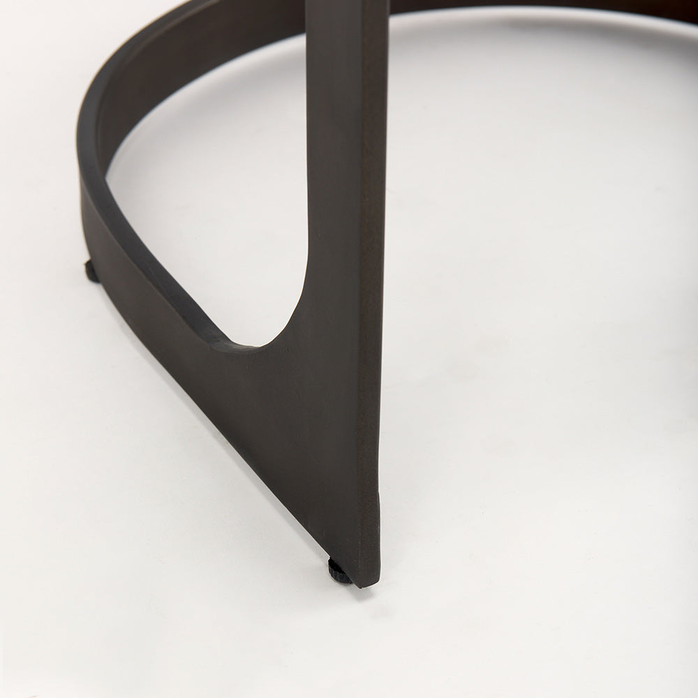 Mercana - Tyson 17L x 18W x 31H Brown/Gray Suede W/ Metal Frame Bar Stool - 69272_CLOSEOUT view 10