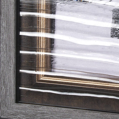 Mercana - U Bein Bridge by Mercana Studio a Hand Embellished Textured Framed Art Print Matted under Glass - 13930 view 6