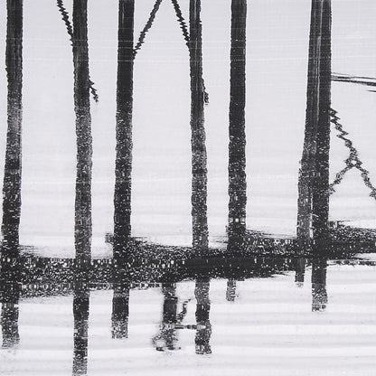 Mercana - U Bein Bridge by Mercana Studio a Hand Embellished Textured Framed Art Print Matted under Glass - 13930 view 7