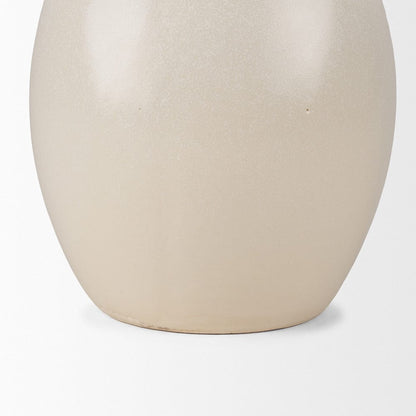 Mercana - Ulvi Cream Glazed Bubble Ceramic Vase - 70974 view 6