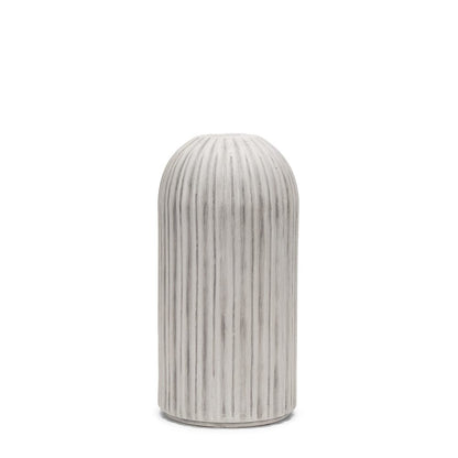 Mercana - Ummi Small Off White w/ Gray-Brown Antiquing Ceramic Floor Vase - 70997 view 1