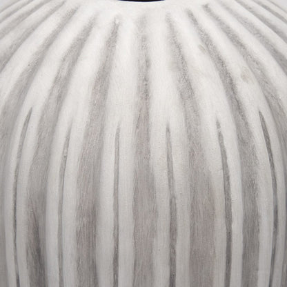 Mercana - Ummi Small Off White w/ Gray-Brown Antiquing Ceramic Floor Vase - 70997 view 4