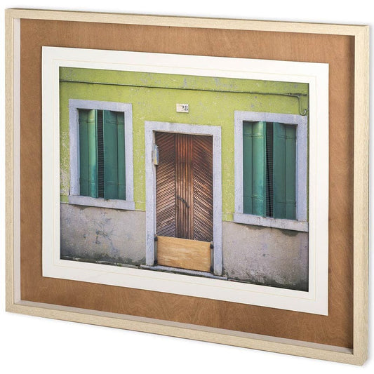 Mercana - Untitled by Nancy Crowell a Hand Embellished Textured Framed Art Print Matted under Glass - 10903 view 1