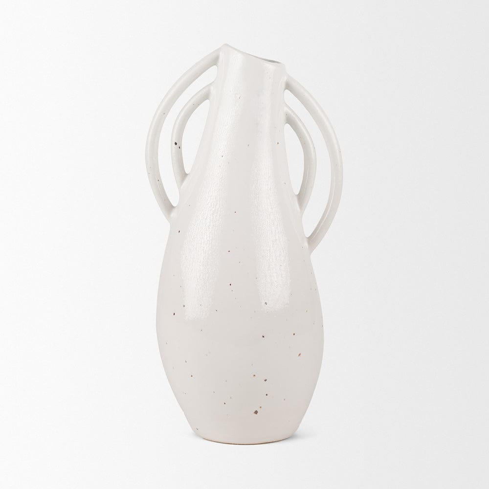 Mercana Urvi Speckled Asymmetrical Ceramic Vase - Thumbnail 3