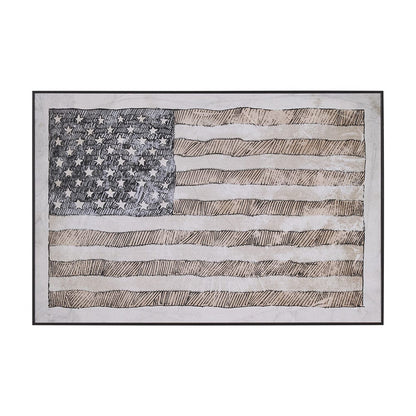 Mercana - USA Flag by Mercana Studio a Hand Embellished Framed Art Print - 15688 view 1