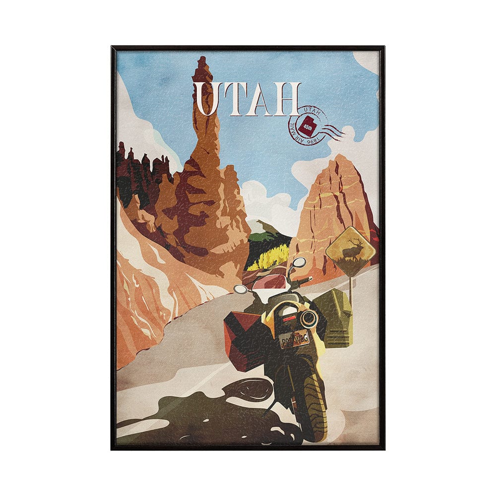 Mercana - Utah Go USA SM by Mercana Studio a Hand Embellished Decograph Framed Art Print - 14330 view 1