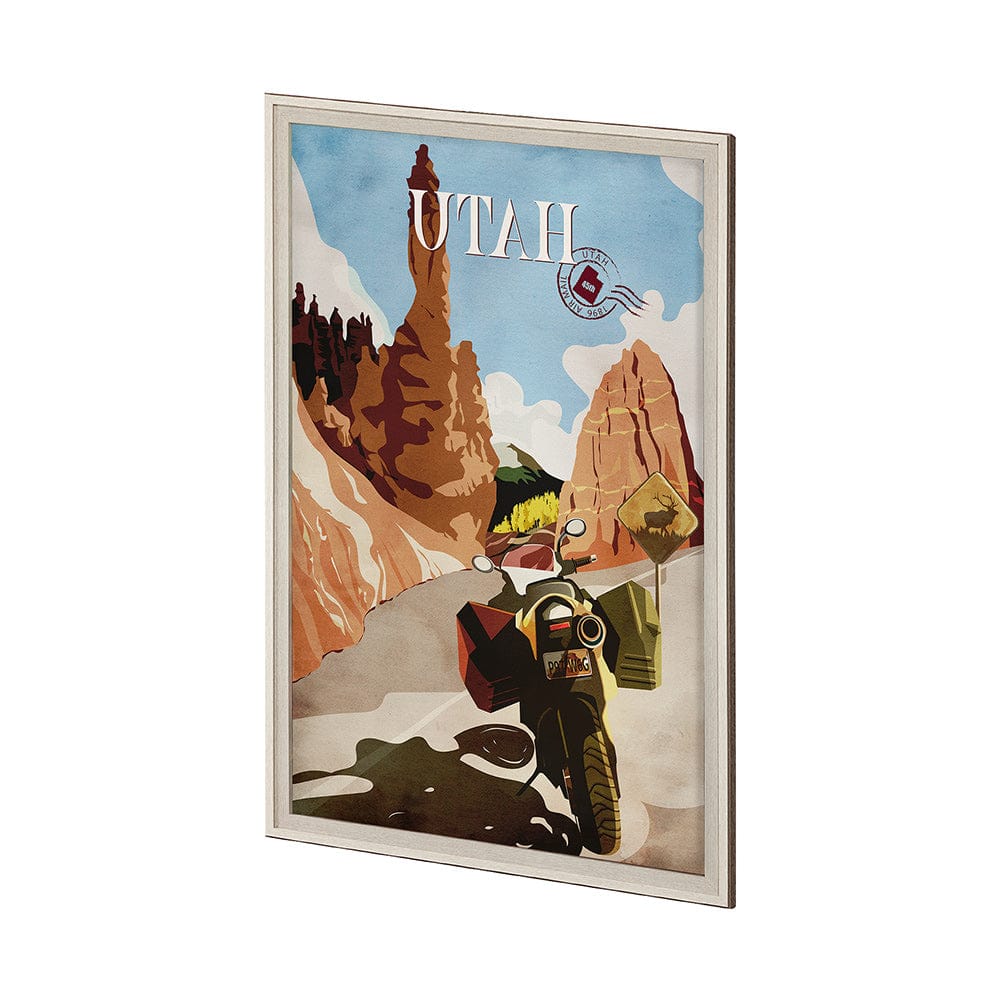 Mercana - Utah Go USA XL by Mercana Studio a Hand Embellished Decograph Framed Art Print under Glass - 14332 view 2