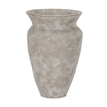 Mercana - Utari Tall Gray Brown w/ White Detailing Ceramic Floor Vase - 70996 view 1