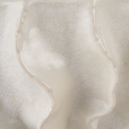 Mercana - Vahn Sculptural Cream Glazed Decorative Ceramic Bowl - 70983 view 5
