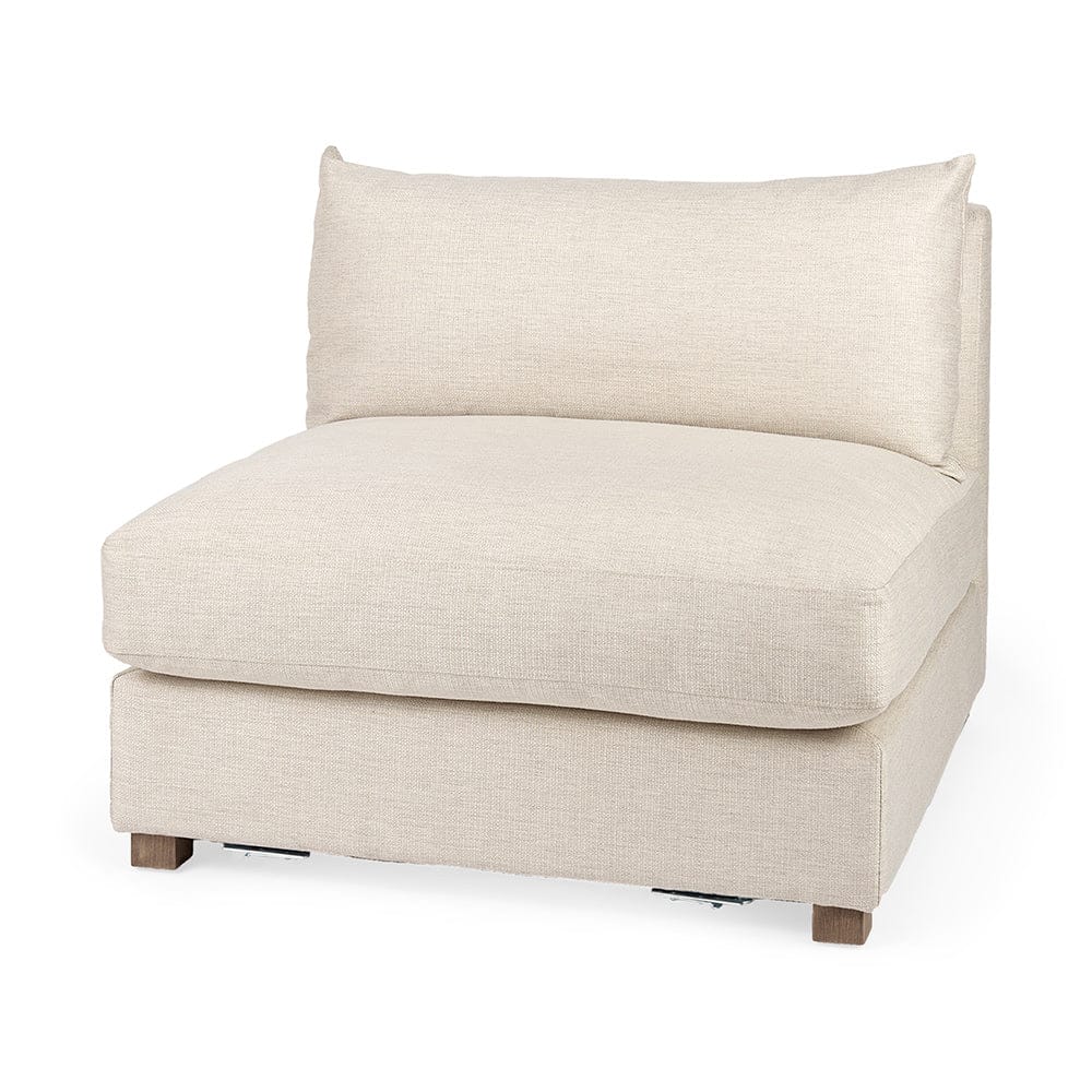 Mercana - Valence 38.2L x 38.6W x 28.3H Beige Armless Sectional Piece - 69111 view 1