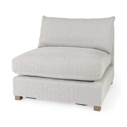 Mercana - Valence 38.2L x 38.6W x 28.3H Light Gray Armless Sectional Piece - 69117 view 1