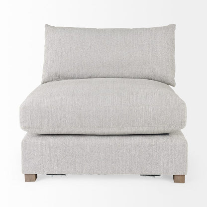 Mercana - Valence 38.2L x 38.6W x 28.3H Light Gray Armless Sectional Piece - 69117 view 2