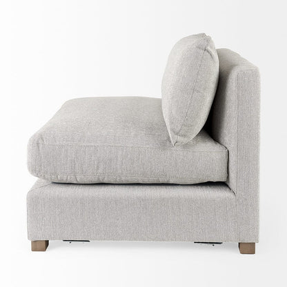 Mercana - Valence 38.2L x 38.6W x 28.3H Light Gray Armless Sectional Piece - 69117 view 3