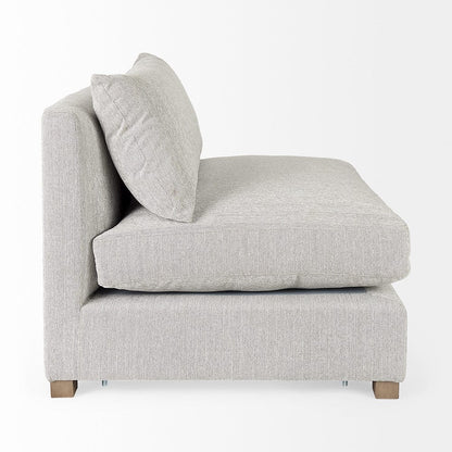 Mercana - Valence 38.2L x 38.6W x 28.3H Light Gray Armless Sectional Piece - 69117 view 5