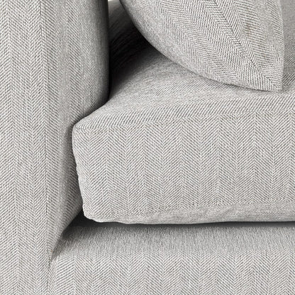 Mercana - Valence 38.2L x 38.6W x 28.3H Light Gray Armless Sectional Piece - 69117 view 7