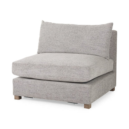 Mercana - Valence 38.2L x 38.6W x 28.3H Medium Gray Armless Sectional Piece - 69123 view 1