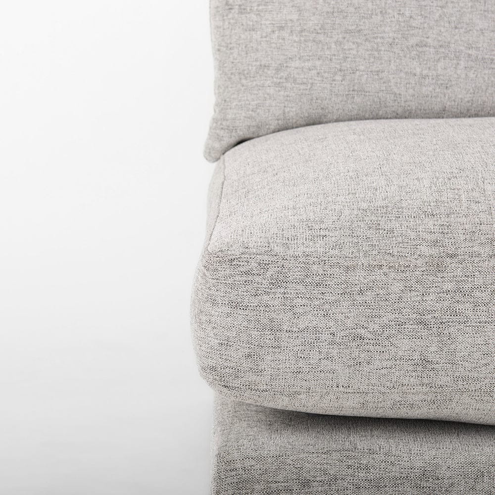 Mercana - Valence 38.2L x 38.6W x 28.3H Medium Gray Armless Sectional Piece - 69123 view 10