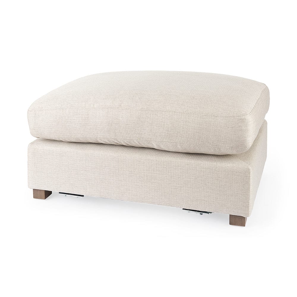 Mercana - Valence 38.6L x 26.0W x 17.7H Beige 2/3 Ottoman Sectional Piece - 69112 view 1