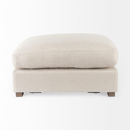 Mercana - Valence 38.6L x 26.0W x 17.7H Beige 2/3 Ottoman Sectional Piece - 69112 view 2