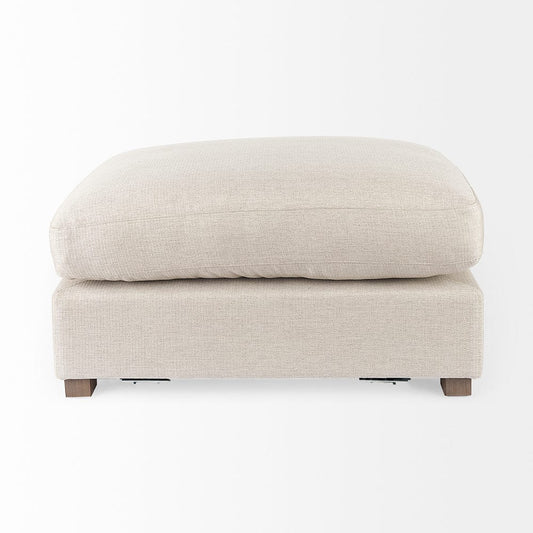 Mercana - Valence 38.6L x 26.0W x 17.7H Beige 2/3 Ottoman Sectional Piece - 69112 view 2