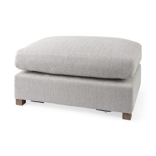 Mercana - Valence 38.6L x 26.0W x 17.7H Light Gray 2/3 Ottoman Sectional Piece - 69118 view 1
