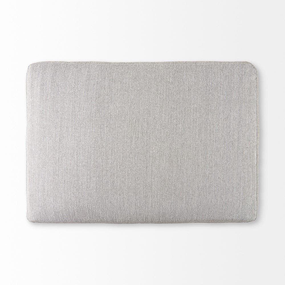 Mercana - Valence 38.6L x 26.0W x 17.7H Light Gray 2/3 Ottoman Sectional Piece - 69118 view 5
