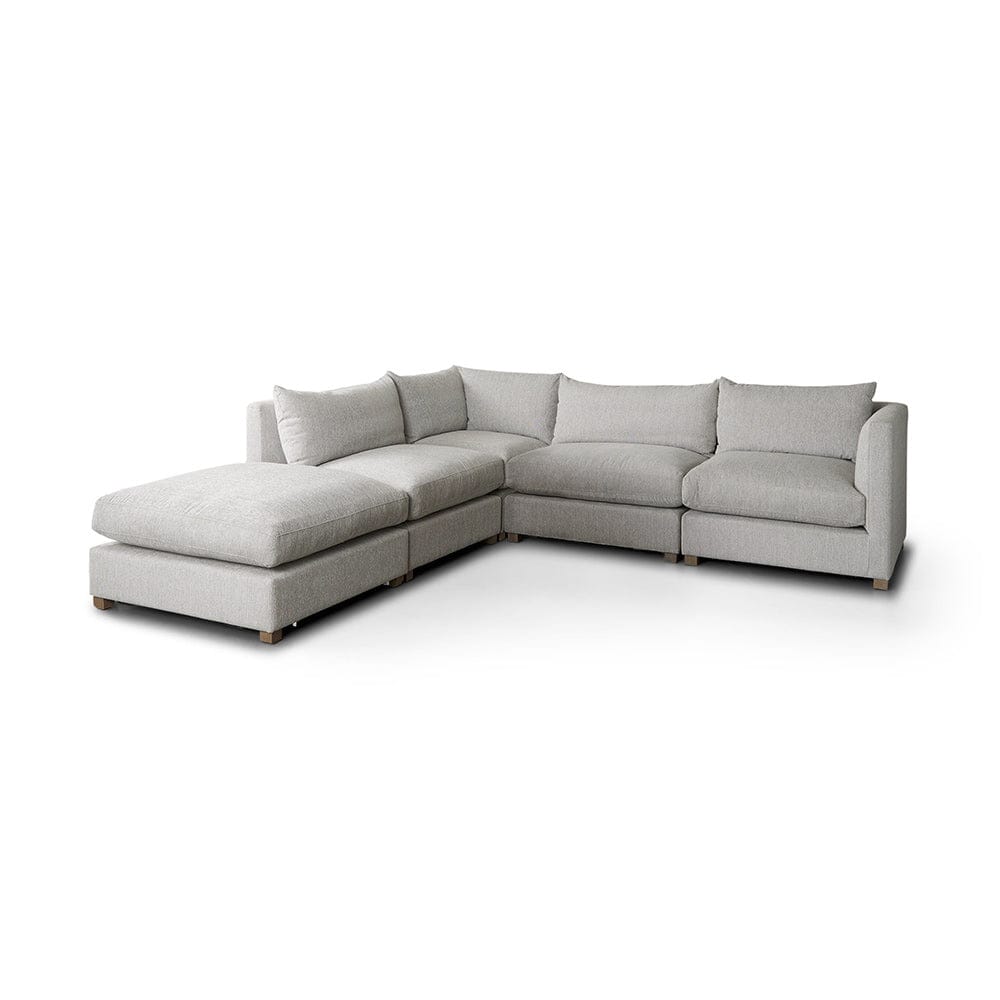Mercana - Valence 38.6L x 26.0W x 17.7H Light Gray 2/3 Ottoman Sectional Piece - 69118 view 12